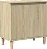 A standalone image of a bathroom cabinet with a wood-like finish. Anteprima dell’immagine prodotto