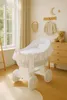 MY SWEET BABY Handgefertigtes Babybett Naturfaser Weiß mit Produktbild-Vorschau 10
