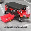 HOMCOM Tabouret d'atelier mobile charge max 135 kg, Voir les images du produit 7