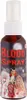A bottle of fake blood spray with a Halloween-themed label. Produktbild-Vorschau