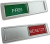 Schiebeschild "Frei-Besetzt" in einem silberfarbenen Produktbild-Vorschau 1