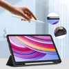 A hand holding a stylus over a tablet in a case. Podgląd zdjęcia produktu