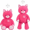 XXL Plüschkatze 72 cm Groß – Weiche Rosa Kuschelkatze mit Produktbild-Vorschau 2