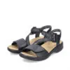 Rieker sandalo da donna in pelle con fibbia e velcro 64561, Anteprima dell’immagine prodotto 47
