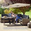 Parasol 350 cm avec housse de protection - beige Voir les images du produit 7