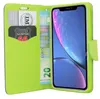 Elegante Buch-Tasche Hülle für iPhone XR in Blau Leder Produktbild-Vorschau 3