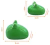 Porzellan Schwimmdeko Frosch Figur 8 + 6 cm - 2er Set - Produktbild-Vorschau 2