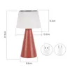 ZMH Tischlampe Solar Akku Nachttischlampe Kabellos Led Produktbild-Vorschau 2