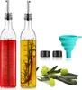 com-four® 2x Ölflasche aus Glas bis 500ml, Ölspender mit Produktbild-Vorschau 1