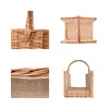 Creative Home Kosz Wiklinowy z uchwytem obszyty jutą | Podgląd zdjęcia produktu 4