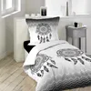 2tlg Bettwäsche 140x200 Mandala Baumwolle Bett Decke Bezug Produktbild-Vorschau 1