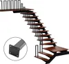 Izrielar 100cm U-Form Treppengeländer Schwarz Handlauf für Produktbild-Vorschau 8