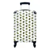 MuchoWow® Koffer Handgepäck Trolley Rollkoffer Kleine Produktbild-Vorschau 1