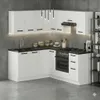ULWEHOME | Eckküche 360 cm Mattweiß, Küchenmöbel-Set mit Produktbild-Vorschau 1