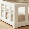 Homestyle4u Kinderbett 90x200 mit Rausfallschutz Weiß mit Produktbild-Vorschau 9