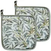 Portapentole foglie d'ulivo stampa mediterranea verde 20x20 Anteprima dell’immagine prodotto 1
