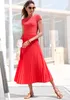 LASCANA Midikleid mit Plisseerockteil, bügelfreie Qualität Produktbild-Vorschau 2