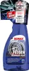 A bottle of SONAX XTREME FelgenReiniger PLUS with promotional text and awards. Produktbild-Vorschau