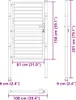 vidaXL Zahradní brána Uzamykatelná černá 100x150 cm Náhled obrázku produktu 8