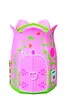 A pink toy cottage with green vine and butterfly decorations, set against a white background. Produktbild-Vorschau