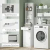 HOMCOM Badezimmerschrank hoch Badschrank Hochschrank schmal Produktbild-Vorschau 7