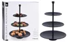 Assiette à gâteau noire à trois niveaux pour muffins et Voir les images du produit 15