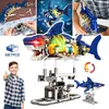 Technik Hai Bauspielzeug mit Schwenkbarem Körper & Licht, Produktbild-Vorschau 7