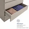 Commode 80cm de large avec 4 tiroirs Cachemire étroit Voir les images du produit 3