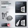 ovimar Haartrocknerhalter Kvitoya | Edelstahl | schwarz Produktbild-Vorschau 5