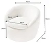 riess-ambiente Sessel ALPINE beige Bouclé 360° drehbar mit Produktbild-Vorschau 7