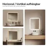 EMKE Specchio da bagno con illuminazione Specchio da parete Anteprima dell’immagine prodotto 6