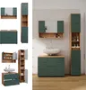 Set mobili bagno Vicco Irma Quercia verde/oro 3 pezzi, con Anteprima dell’immagine prodotto 2
