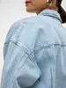 VERO MODA Jeansjacke mit Knopfverschluss und Klappentaschen Produktbild-Vorschau 4