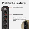 Brennenstuhl 1951160400, 1,8 m, Drinnen, IP20, Schwarz, 6 Produktbild-Vorschau 9