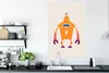 MuchoWow® Poster Roboter - Antenne - Orange - Blitzschlag - Produktbild-Vorschau 3