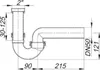 Dallmer Röhren-Siphon 100/1 m 1 Waschgeräte-Anschluss 11/2 Podgląd zdjęcia produktu 10