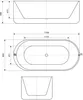 freistehende Badewanne Wanne F26 170x80cm Whirlpool Luft & Produktbild-Vorschau 5