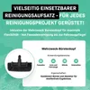 A marketing image showcasing a cleaning brush attachment with text highlighting its features and applications. Produktbild-Vorschau