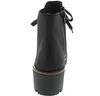 A black boot is shown from the back against a white background. Produktbild-Vorschau