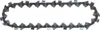 A chainsaw chain is laid out on a white background. Podgląd zdjęcia produktu