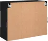 vidaXL TV-Wandschrank mit LED-Leuchten Schwarz 78,5x30x60,5 Produktbild-Vorschau 11