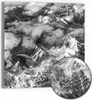 DEQORI Hybrid Leinwand Bild 30x30 cm 'Gipfel im Nebel' Produktbild-Vorschau 1