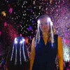 2x LED Party Haarsträhnen mit leuchtenden Glasfasern Produktbild-Vorschau 4