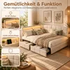 INONEFT Polsterbett Jugendbett 140x190 mit Stauraum Schubl, Produktbild-Vorschau 6