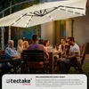 slunečník tectake® Sunna 250 x 250 cm s LED solárním Náhled obrázku produktu 4