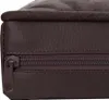 A close-up view of the side of a brown dog bed, showing the zipper and textured material. Náhľad obrázku produktu