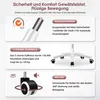 Diagrams and text explaining the features of an office chair. Produktbild-Vorschau
