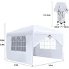 Faltpavillon 2.5x2.5m Schnellaufbau Gartenpavillon Produktbild-Vorschau 8