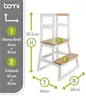 BOMI® Learning Tower für Baby & Kleinkinder | Trittschemel Produktbild-Vorschau 2