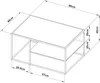 Couchtisch 'Solund' Stahl 90 x 60 x 45 cm Schwarz Produktbild-Vorschau 7